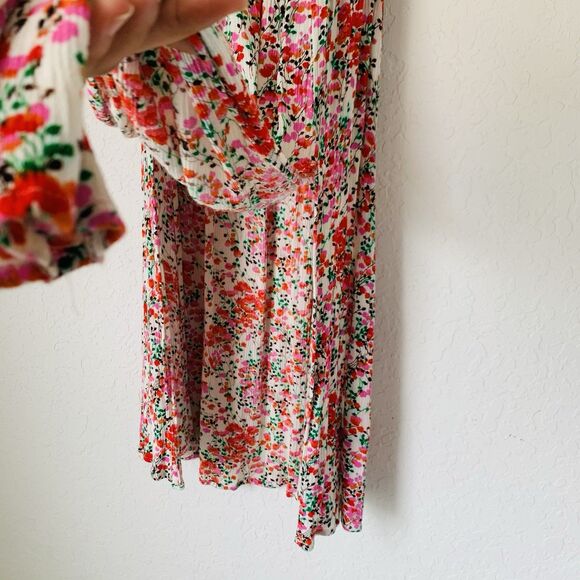 Lulus Dress View From Meadow XS Floral Off Shoulder Cottagecore Romantic Boho - Picture 7 of 16